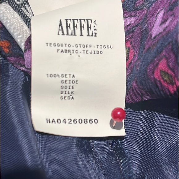 Moschino Cheap and Chic Silk Halter Top Ruffle Dress with Purple Heart Pattern - Picture 15 of 17